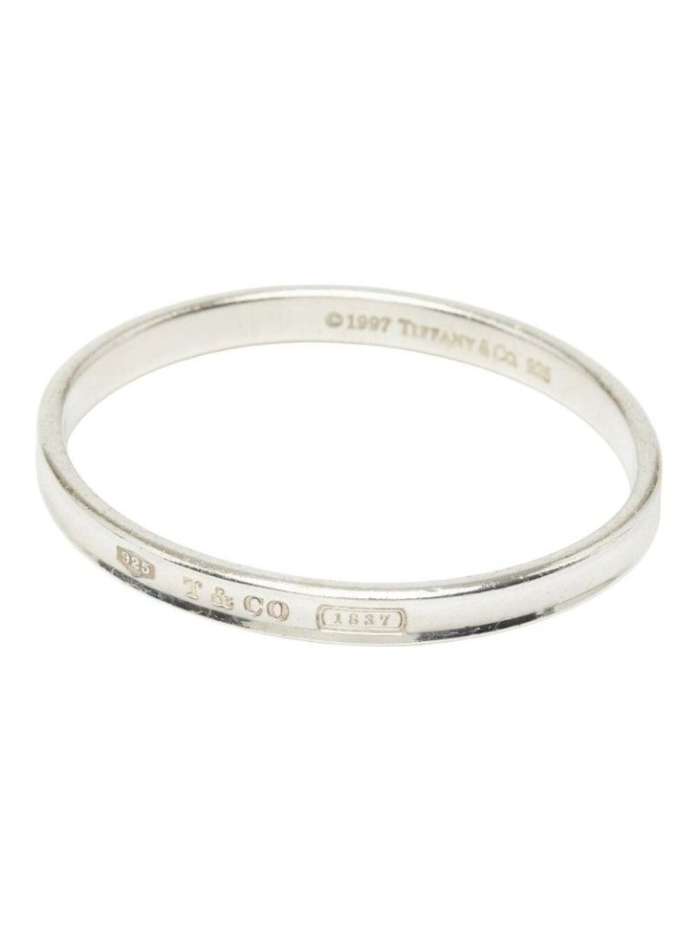 Tiffany & Co 1837 Narrow Bangle Bracelet Silver
